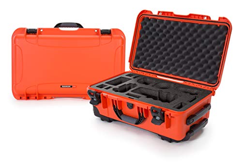 Waterproof Nanuk 935 Carry-On Hard Case with Custom Foam Insert for Sony a7R Size Camera w/Wheels - Orange