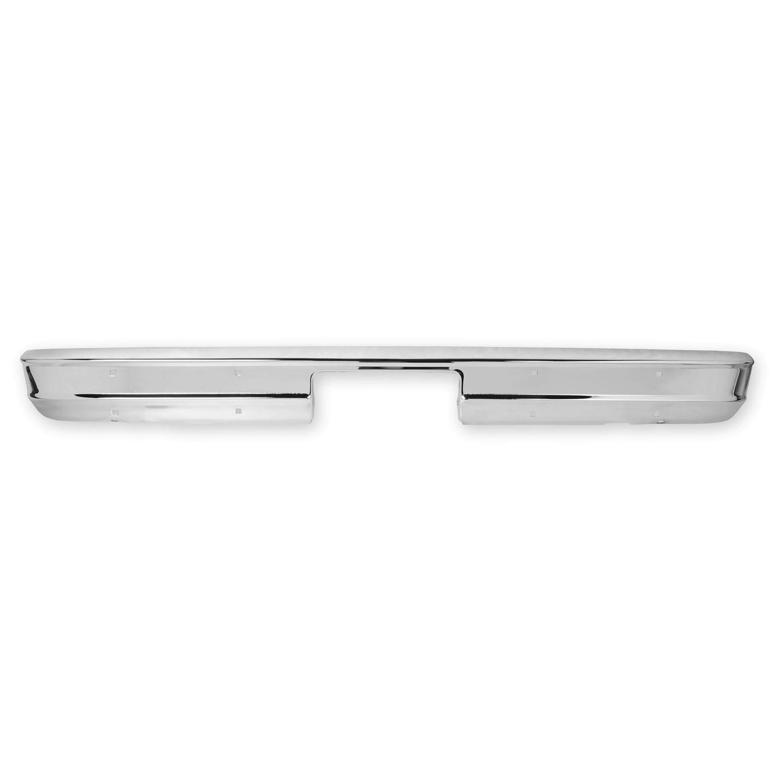 04-120 Brothers Trucks Premium Rear Bumper w/o Impact Strip Holes Chrome