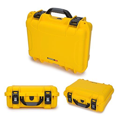 Waterproof Nanuk 920 Hard Case with Lid Organizer and Padded Divider - Yellow
