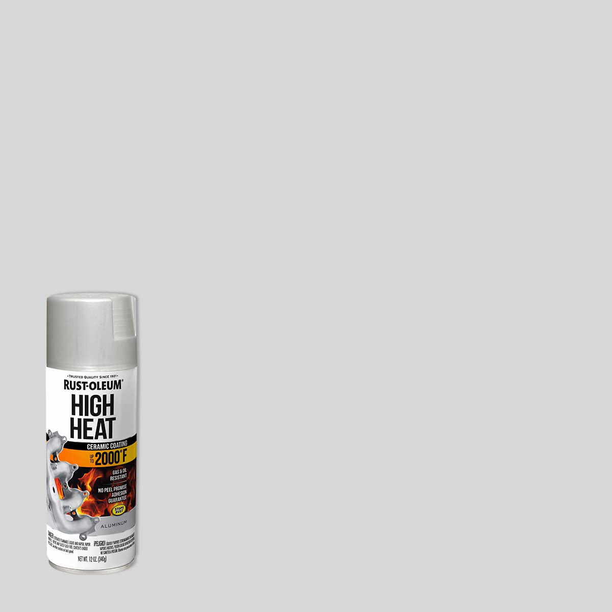 Automotive Rust-Oleum High Heat Spray Paint, Flat Aluminum 12 Ounce (Pack of 1)