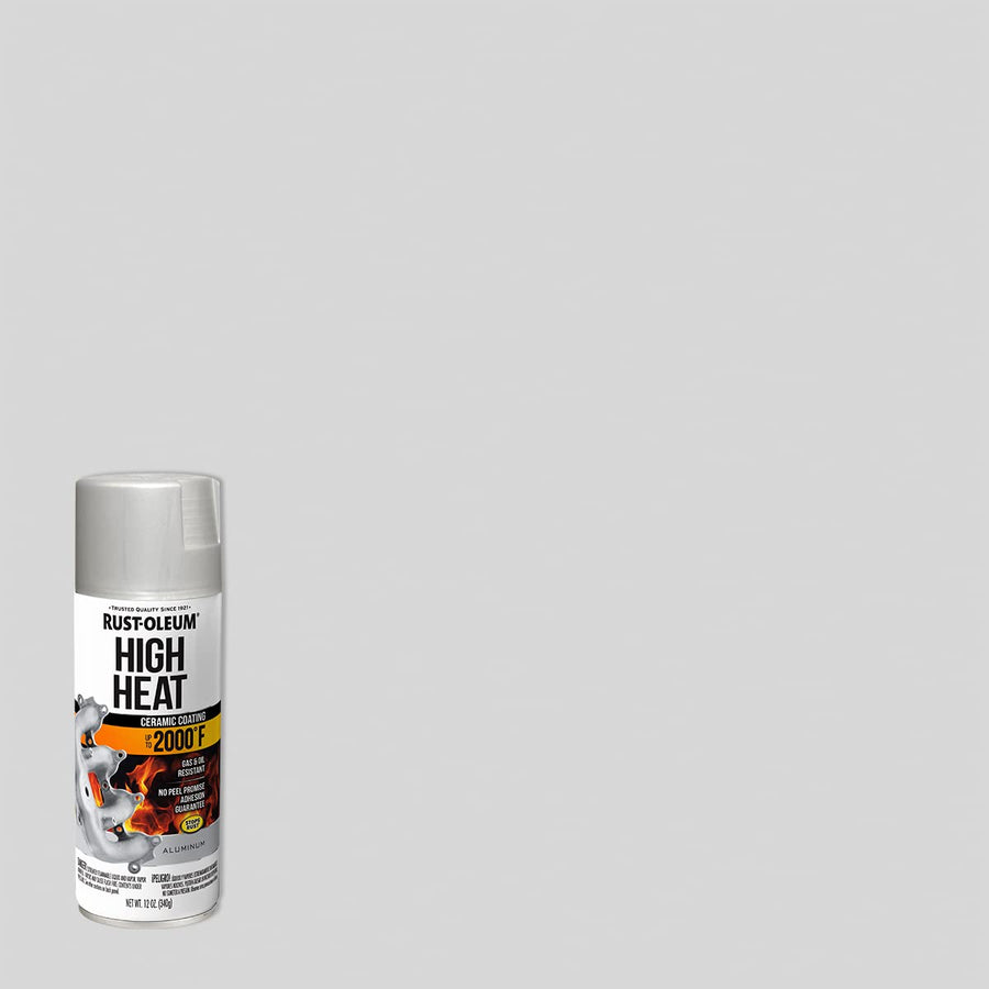 Automotive Rust-Oleum High Heat Spray Paint, Flat Aluminum 12 Ounce (Pack of 1)