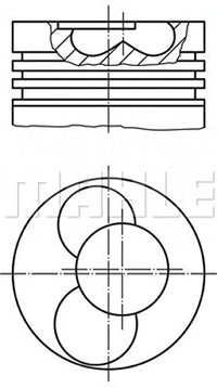 Engine MAHLE Piston 0304001