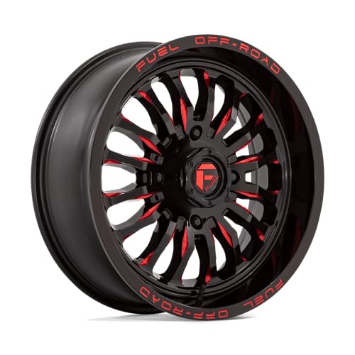 UTV Fuel D822 18X7 4X156 G-BLK MILL-RED 13MM - D8221870A544