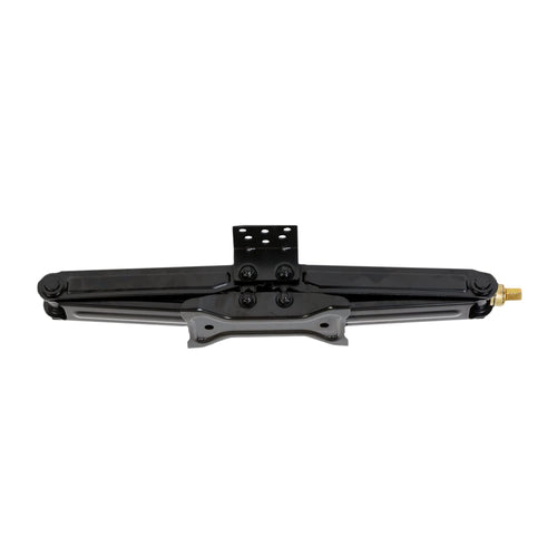 Leveling Jack Husky Towing 88121 for RV Frame Manual Scissor Jack 5000 lb Capacity Square Support Brackets 24 Inch Max Lift Black Powder Coated Steel Set of 2 with Crank Handle