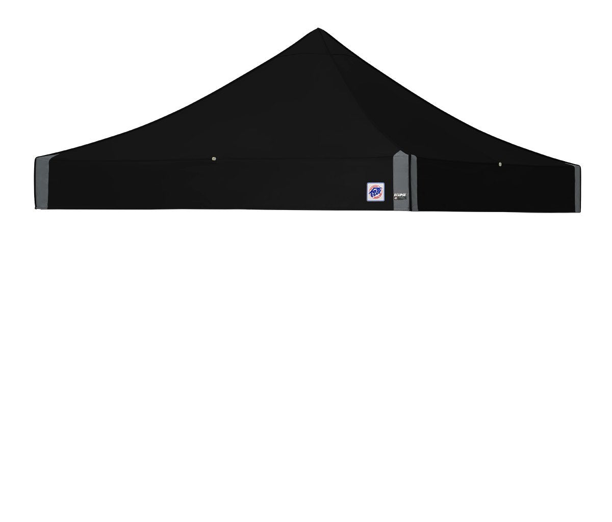 E-Z UP Instant Shelter Eclipse Canopy, 10' x 10', Black Steel Frame and Professional Grade Black Top