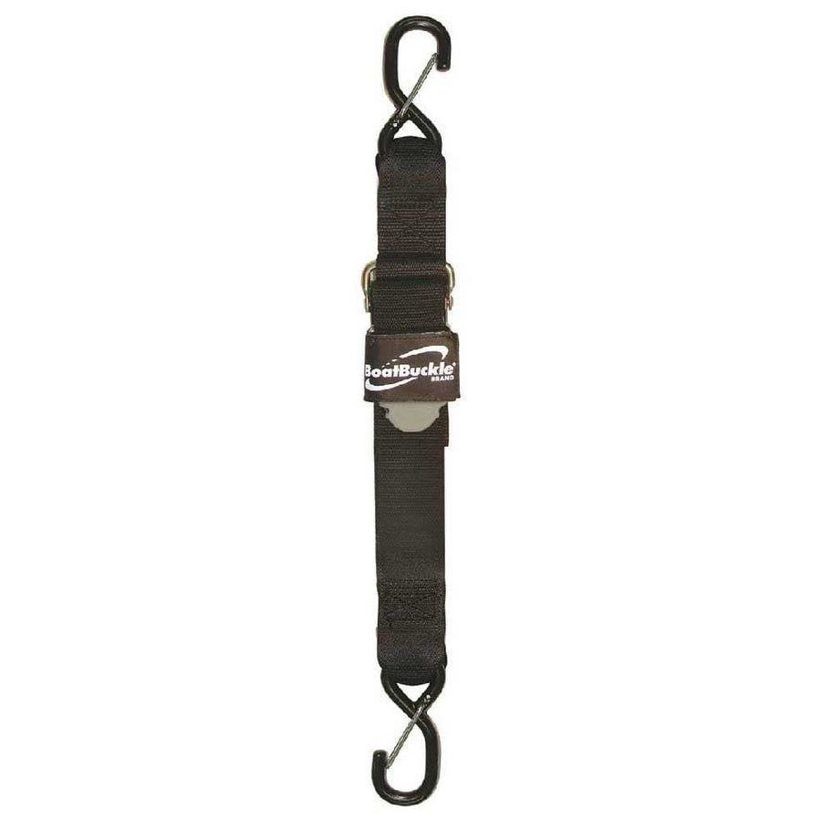 Kwik-Lok BoatBuckle Pro Series Gunwale Tie-Down (2-Inch x 13-Feet, Black)