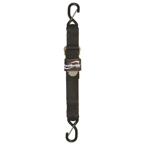 Kwik-Lok BoatBuckle Pro Series Gunwale Tie-Down (2-Inch x 13-Feet, Black)
