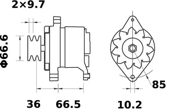 Alternator Mahle - MG580