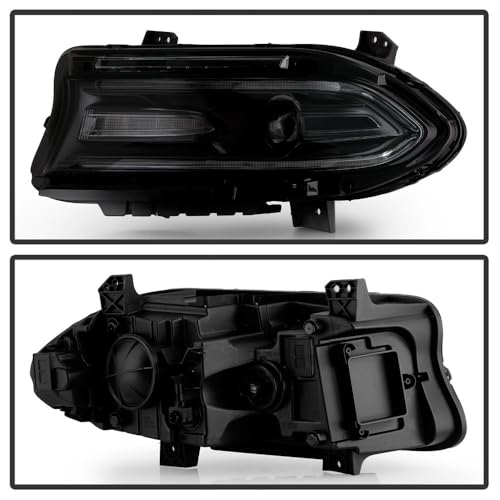 Dodge Charger 15-18 Spyder (POE) w/LED DRL Halogen Headlight - Low Beam-HB3(Not Included) ; High Beam-HB3(Not Included) - OE Left (No Side Logo)