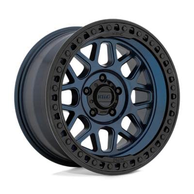 KMC 17x9 KM549 GRS 5x5" -12mm Blue Wheel Rim 17" Inch KM54979050912N