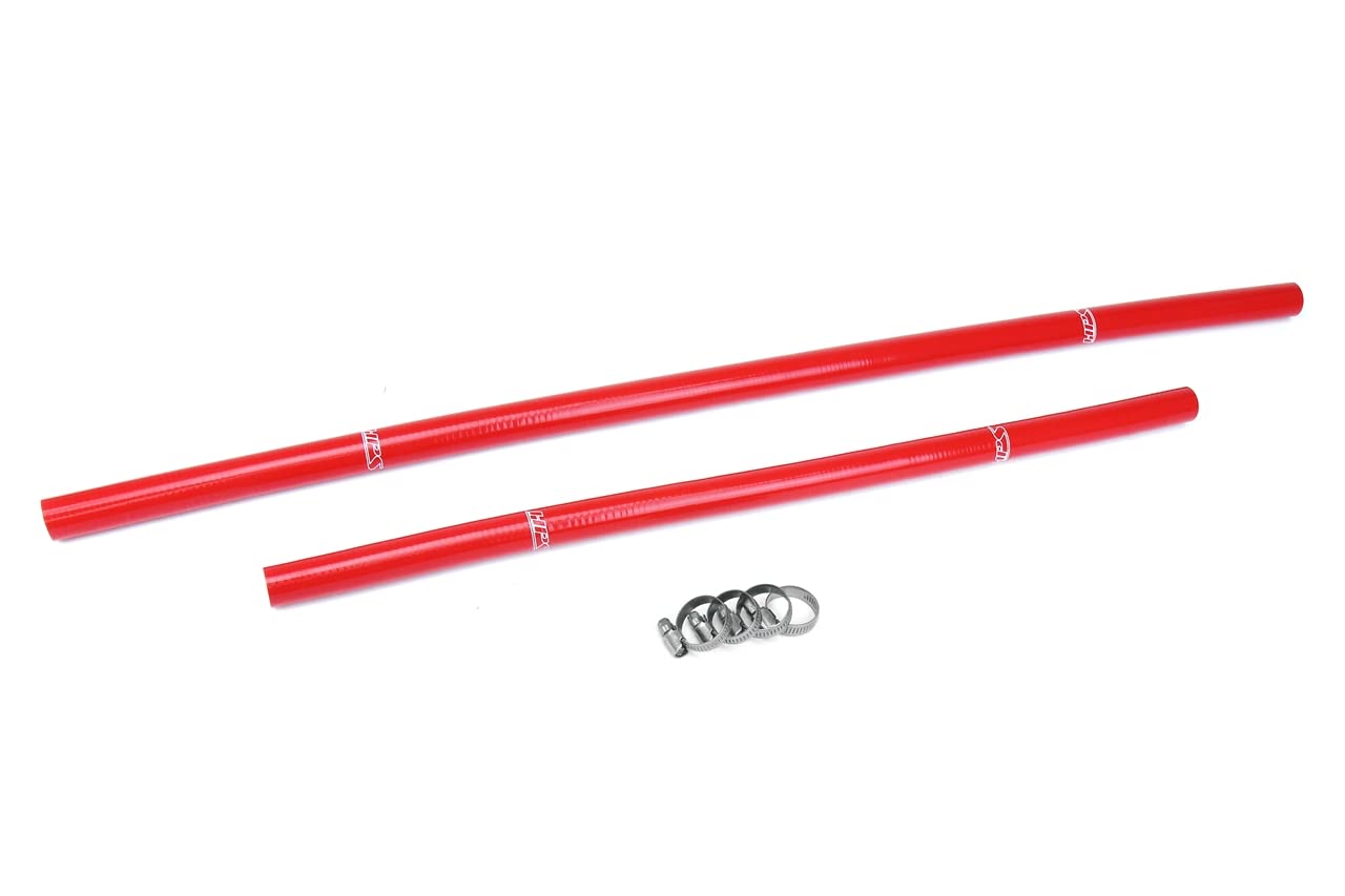 HPS Performance Silicone Red Heater Hose Kit Compatible for 1991-2001 Jeep Cherokee XJ 4.0L, 57-1910-RED