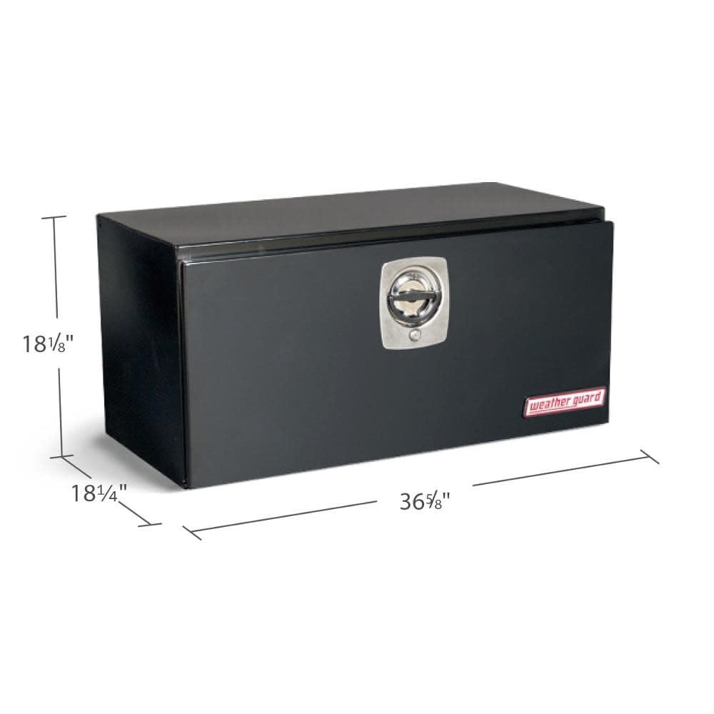 Underbed WEATHER GUARD Tool Box (536502, Steel, Black
