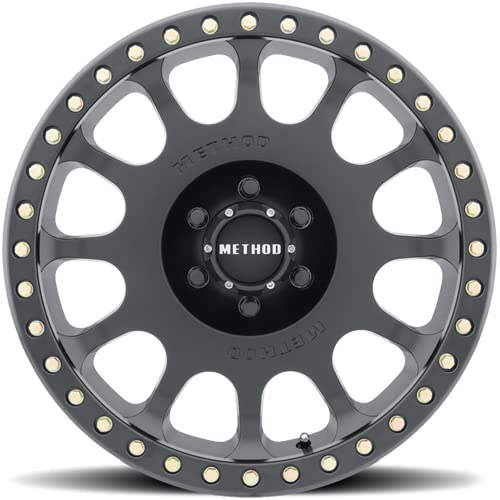 105 Method Race Wheels Beadlock Matte Black 17x8.5" 8x6.5", 0mm offset 4.75" Backspace, MR10578580500B
