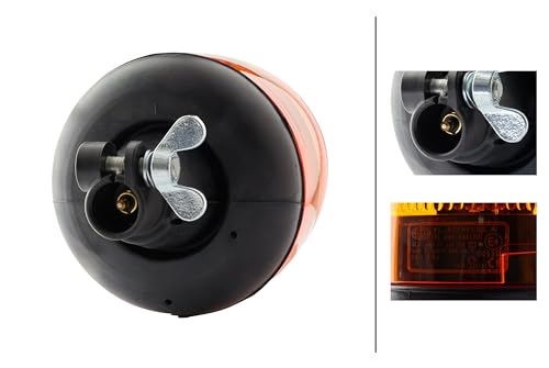 HELLA KL 006846001 Rotaflex Flex Mount Beacon Warning Light, Rotating Patterns, 12V, Amber