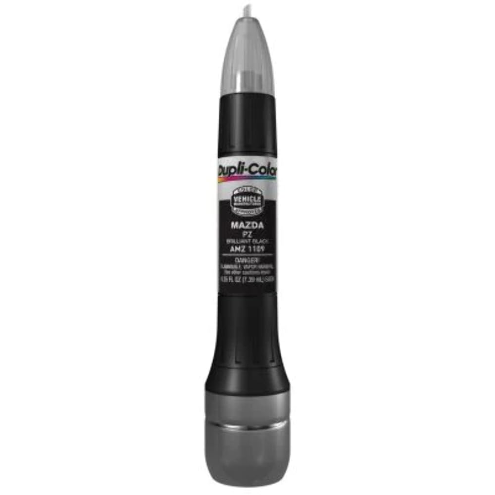 Scratch Fix Dupli-Color AMZ1109 All-In-1 Exact-Match Automotive Touch-Up Paint – Mazda Brilliant Black – 0.25 oz. Paint Pen
