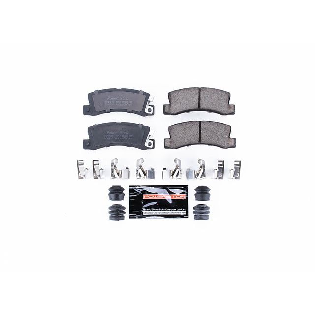Power Stop Z23-325 Z23 Sport Carbon Fiber Infused Ceramic Brake Pads with Hardware For Geo Prizm, ES250, ES300, RX300, Camry, Celica, Corolla, So [Model Specific]