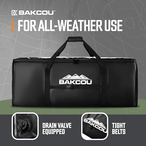 Bakcou - Cooler/Gear Bag Insulated - Waterproof, Padded, Compatible with Folding Cargo Trailers, Includes Drain Plug, 16.5" W x 40.5" L x 13" H
