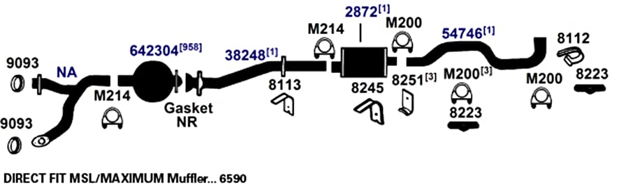Exhaust Tail Pipe AP Exhaust Products 54746