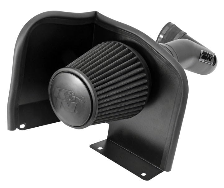 Cold Air Intake System K&N: Dry-Flow Air Filter, Increase Performance & Towing: Compatible with 2007-2008 Chevy/GMC/Cadillac Silverado, Suburban, Tahoe, Sierra, Yukon, Escalade, Avalanche, 71-3058