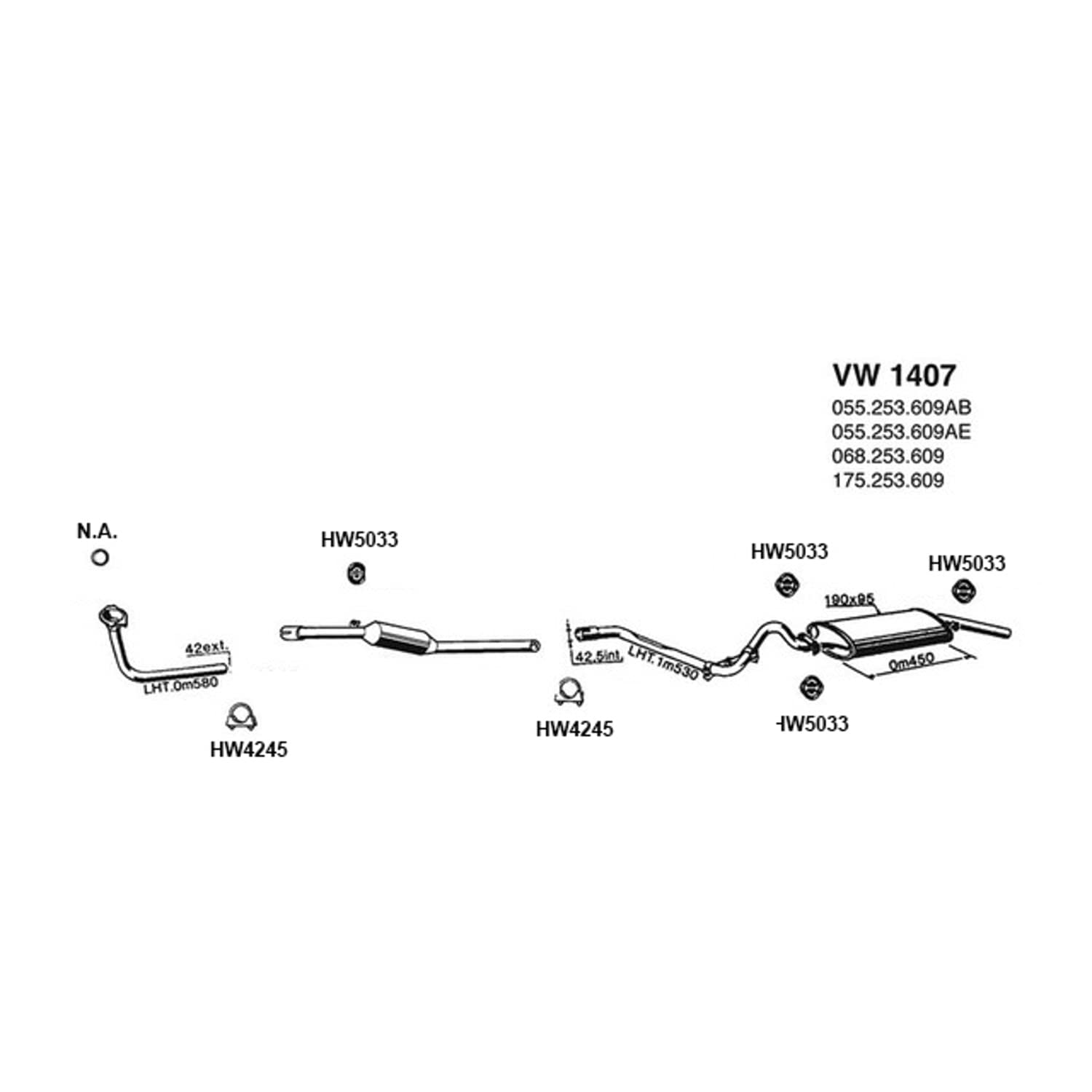 Hw5033 Ap Exhaust Products Mount - Rubber