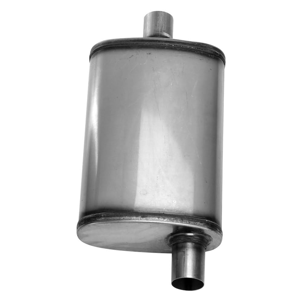 Cherry Bomb Salute Muffler - SA1224 Reversible Oval Body - H4" X W9" X L14" 20" OAL 2" O/C Muffler - Cherry Bomb Salute