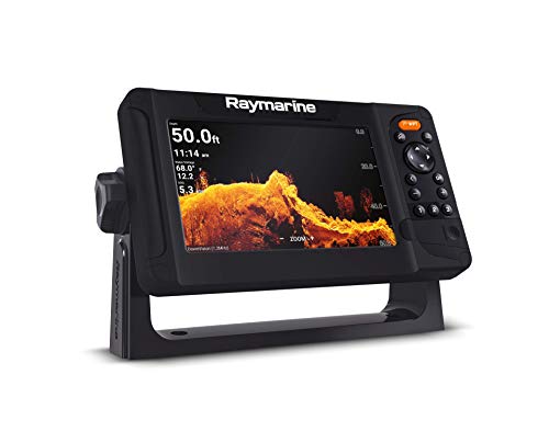 Element 7 HV Raymarine with HV-100 Transducer and Navionics+ US and Canada Charts, Black