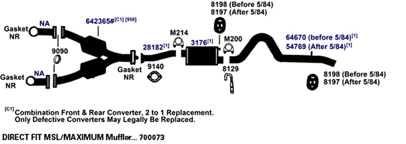 Exhaust Hanger AP Exhaust 8198