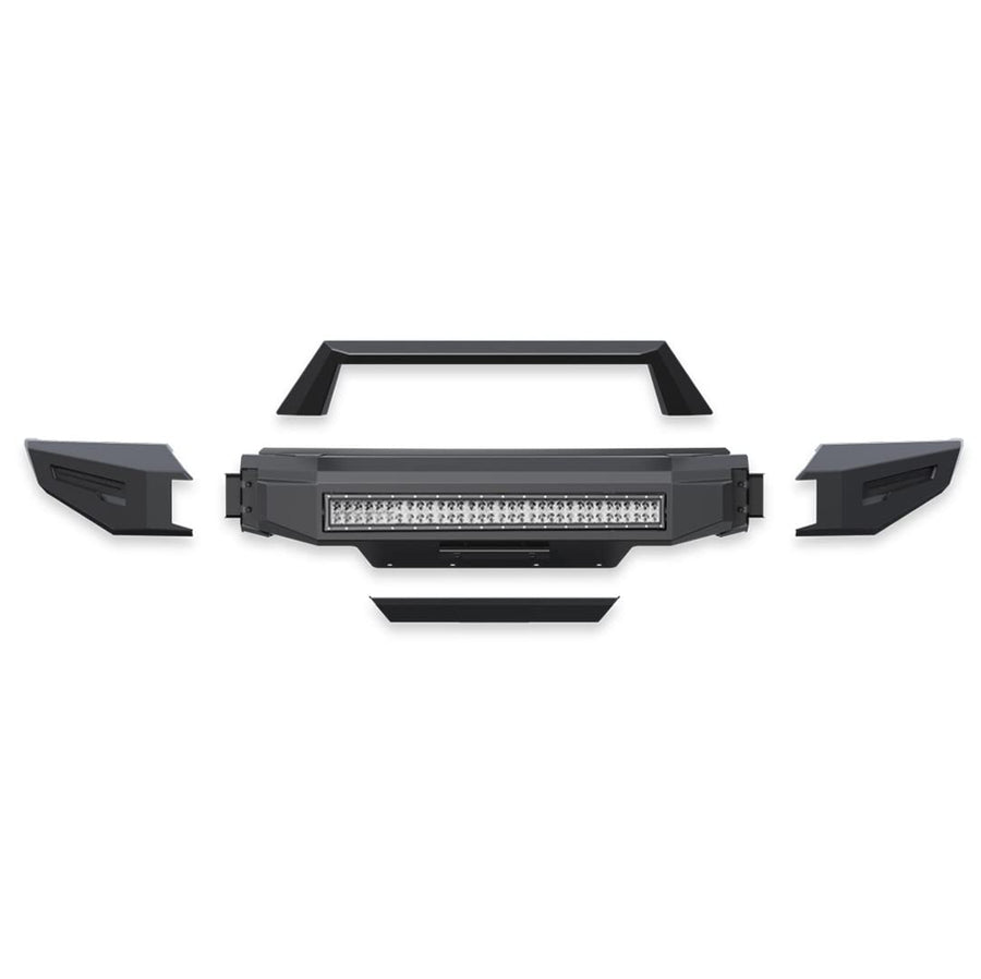 Heavy Duty Black Horse Armour II Modular Front Bumper Kit Matte Black Compatible with 2015-2017 Ford F-150-AFB-F116-K2