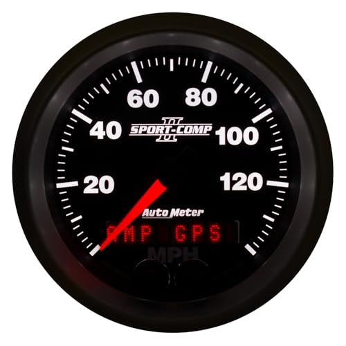 3680 Auto Meter SPORT-COMP II 3-3/8" GPS Speedometer (0-140 MPH)