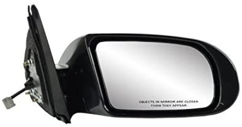 Mirror Passenger Side for Nissan Maxima, Black w/PTM Cover, Foldaway, w/o Memory, w/o Premium pkg, w/o Limited Edition, Power
