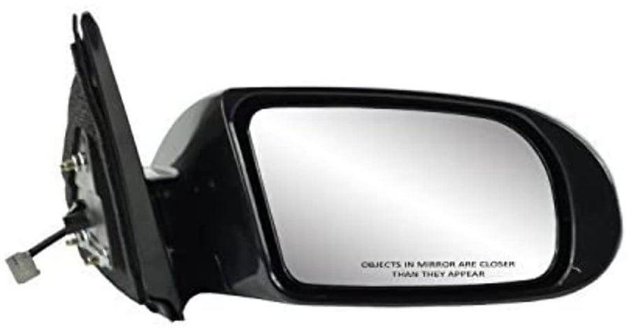 Mirror Passenger Side for Nissan Maxima, Black w/PTM Cover, Foldaway, w/o Memory, w/o Premium pkg, w/o Limited Edition, Power