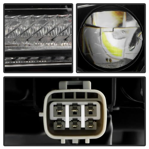 Toyota Highlander Spyder (OE) 20-23 XSE (Color Not fit LE/XLE/Limited/Bronze Edition/Platinum) w/LED DRL Projector Headlight - OE Black Left