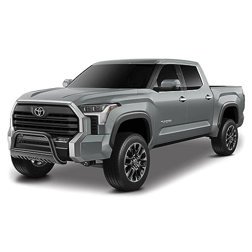 Bull Bar TrailFX B0044T with Skid Plate for Toyota Tundra 2022-2025 Black Matte Titanium Powder Coated Steel 3 Inch Diameter Frame Mount Holes for Optional Lighting