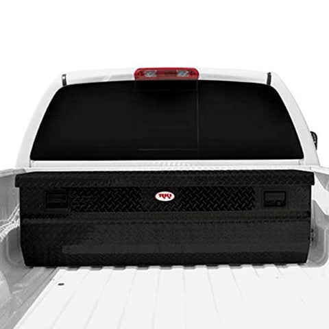 Single Lid RKI Aluminum Chest Tool Box with Offset for Fullsize44; Black M58U-1NMAB