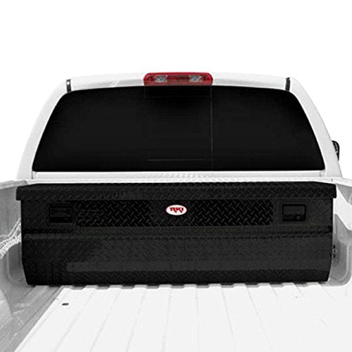 Single Lid RKI Aluminum Chest Tool Box with Offset for Fullsize44; Black M58U-1NMAB