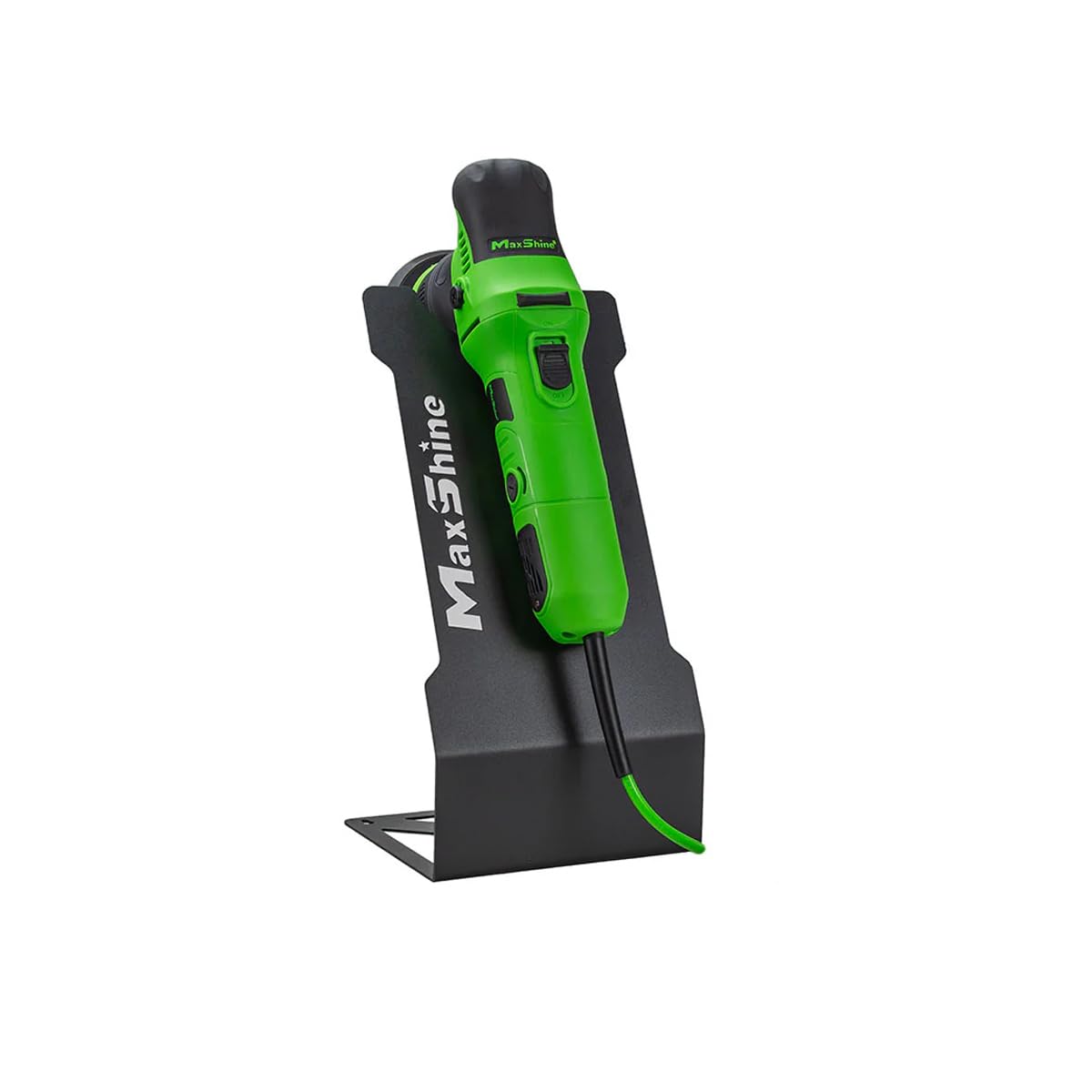 Maxshine Polisher Universal Stand – Single Station Display/Holder | Holds Any Polisher, Buffer or Grinder | Freestanding or Mount to Workbench | Powder-Coated Metal, Cord Management, Space-Saving