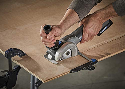 Dremel Compact Circular Saw Kit US20V-02 with (2) 20V Batteries, Charger & Storage Bag, Cordless Compact Saw, 15,000 RPM - Ideal for Flush Cutting, Plunge Cutting and Surface Preparation