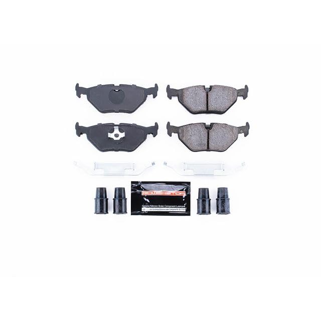 Power Stop Z23-396 Z23 Evolution Sport Carbon Fiber Infused Ceramic Brake Pads with Hardware Rear