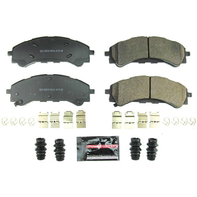 Power Stop Z23-2216 Z23 Evolution Sport Carbon Fiber Infused Ceramic Brake Pads with Hardware For Ford Bronco 2021-2023, Ford Ranger 2019-2022 [Model Specific]