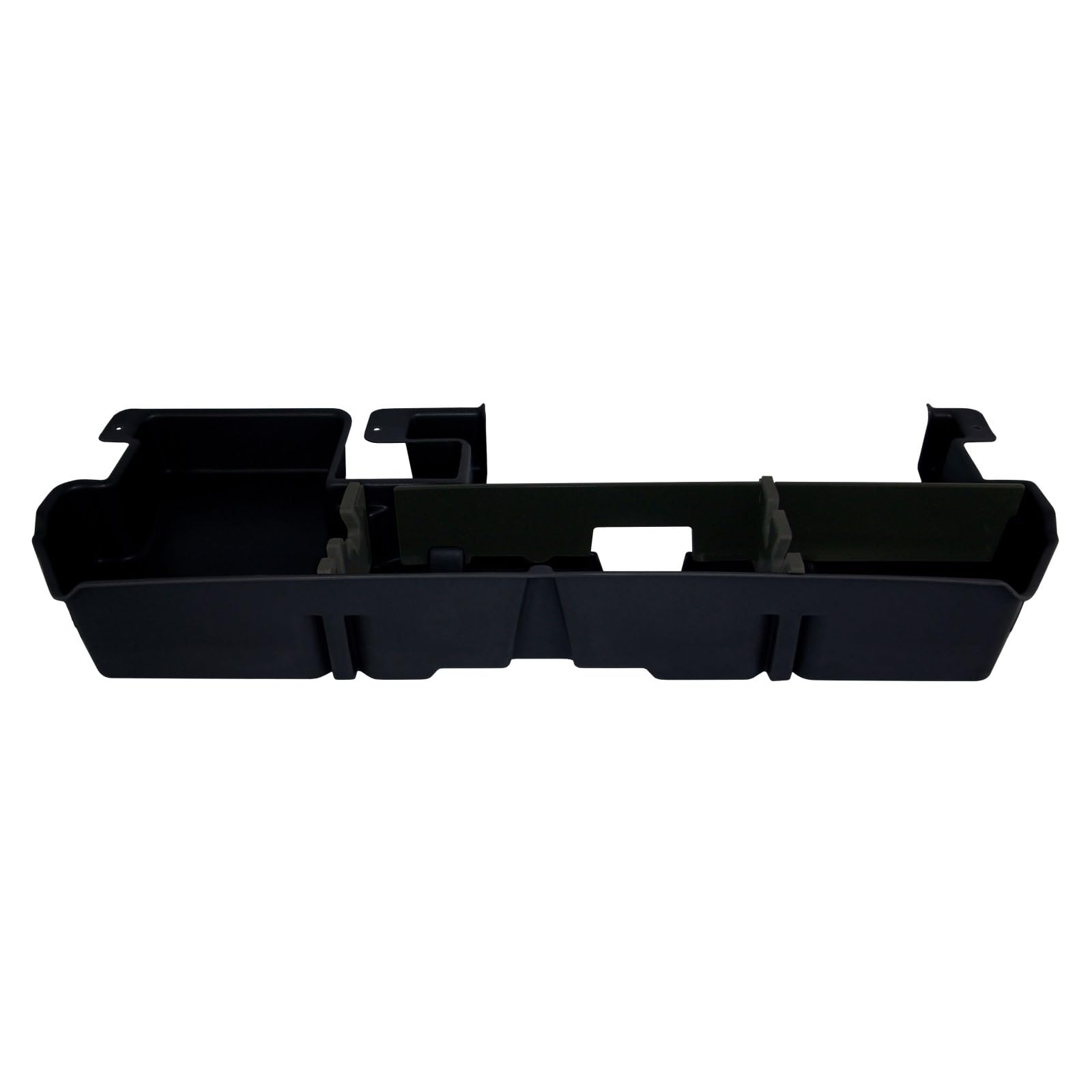 Under Seat Storage DuHa 60061 fits 2007-2021 Toyota Tundra Double Cab with a Factory Subwoofer | Black Heavy-Duty Back Seat Organizer | Includes Dividers