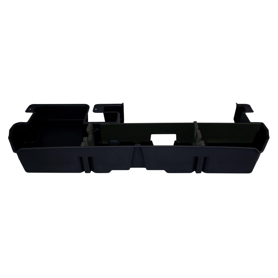 Under Seat Storage DuHa 60061 fits 2007-2021 Toyota Tundra Double Cab with a Factory Subwoofer | Black Heavy-Duty Back Seat Organizer | Includes Dividers