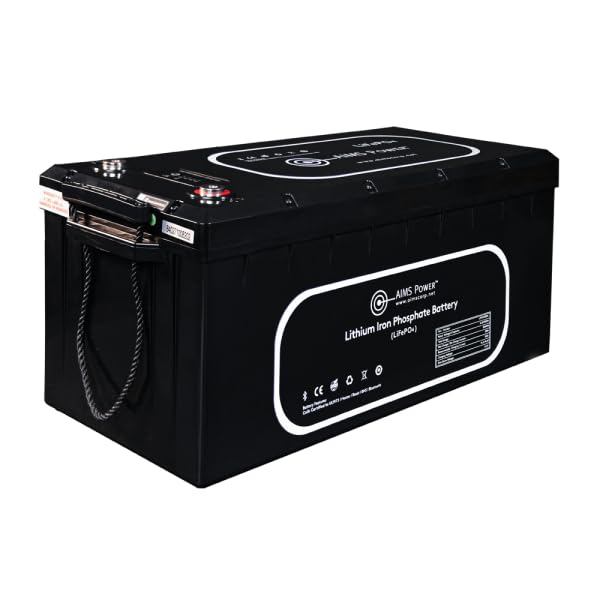 300Ah AIMS Power Lithium Battery 3.84 kW with Wake Up, Heater & BT Monitoring 12V LiFePO4