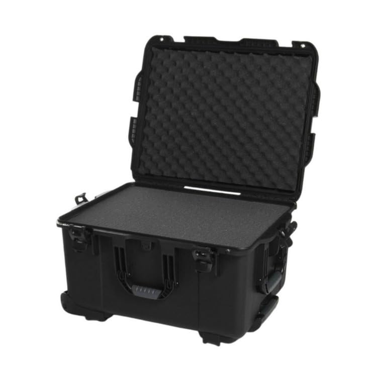 NANUK 960 Wheeled Series Lightweight NK-7 Resin Waterproof Protective Rolling Case with Foam, Black
