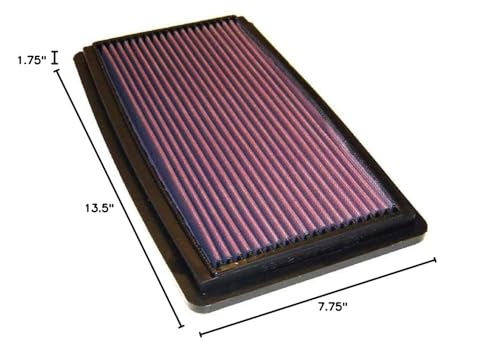 K&N Engine Air Filter: Replacement Car Air Filter, Reusable, Clean Every 75,000 Miles, Washable, Premium: Compatible with 1998-2006 MAZDA (MPV, 626 V, Capella, MPV II), 33-2177-1