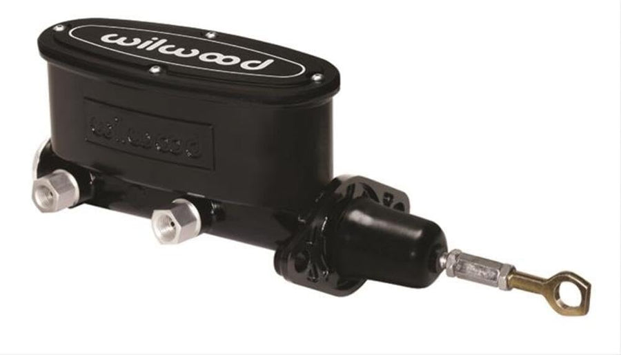 Tandem M/C High Volume - 15/16" Bore, Black-W/Pushrod - Early Mustang