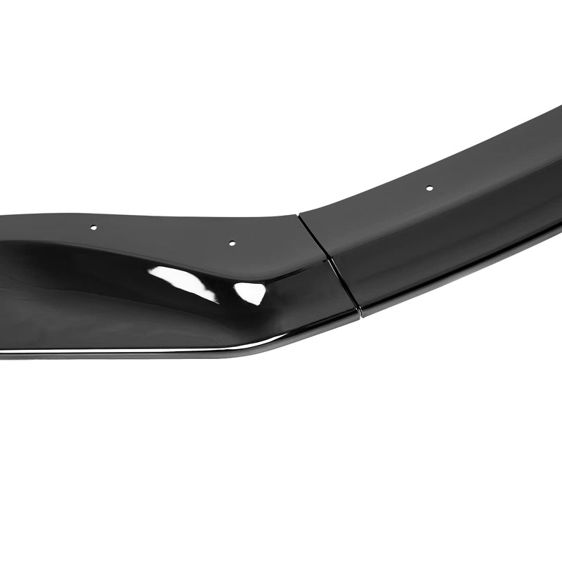Glossy Black Spec-D Tuning Front Bumper Lip Splitter Spoiler 3PC Compatible with 2017-2020 Lexus IS350 IS200T