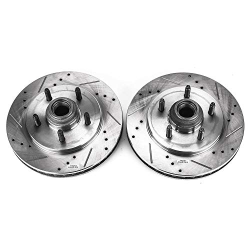 Front Power Stop AR8584XPR Drilled & Slotted Evolution Rotor Pair