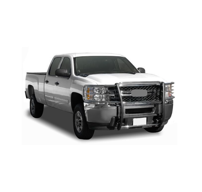 Bumper Guard Black Horse Grille brush Modular Stainless Steel Compatible with 2007-2013 Chevrolet Silverado 1500-17A035700A2MSS