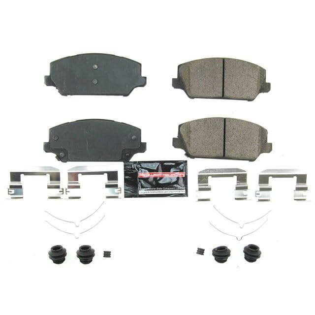Power Stop Z23-2049 Z23 Evolution Sport Carbon Fiber Infused Ceramic Brake Pads with Hardware For Kia Cadenza 2017-2020 [Model Specific]