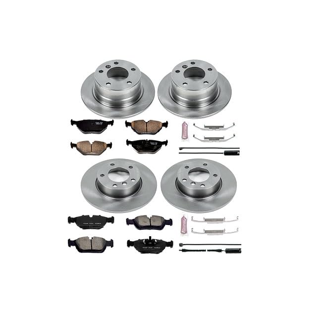POWERSTOP Autospecialty KOE592 Front and Rear Replacement Brake Kit-OE Brake Rotors & Ceramic Brake Pads For BMW Z3 1996-1998 [Model Specific]